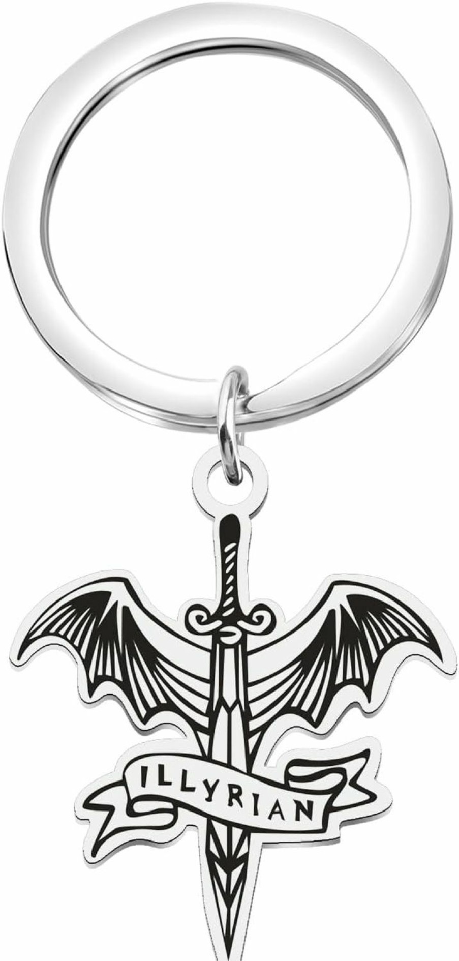 Clearance BLEOUK Bleouk Sjjm Themed Jewelry Gifts The Bat Wings Keychain Gift Scottish Night Bookish Gifts Couurt Of Thrrones And Rosses