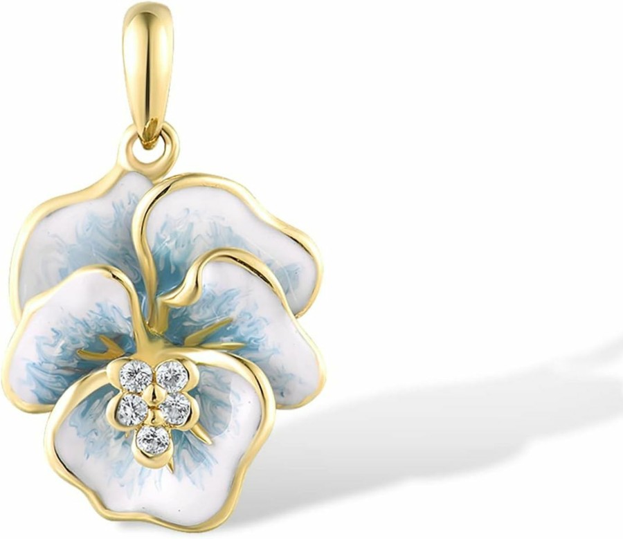 Online Santuzza Santuzza 10K Solid Gold Enamel Flower Pendant Without Chain For Women