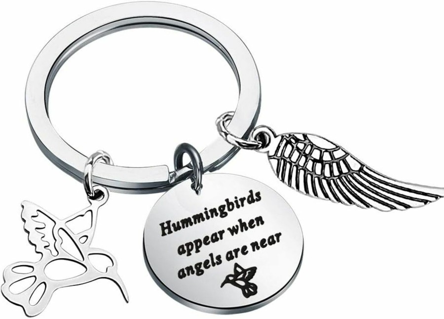 Hot Gzrlyf Gzrlyf Hummingbird Keychain Hummingbirds Appear When Angels Are Near Hummingbird Memorial Gifts For Loss Of Loved One