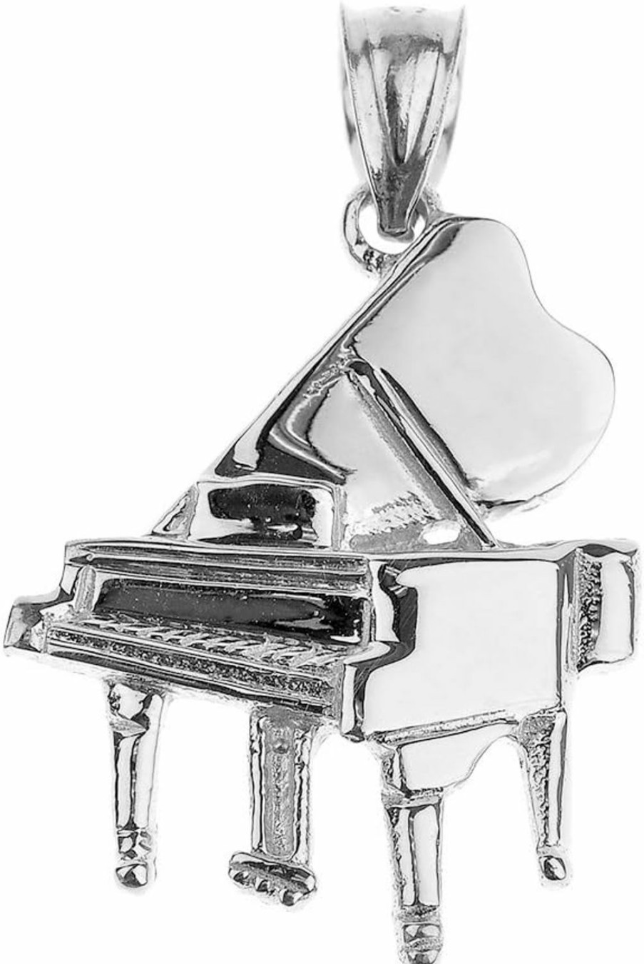 Online Claddagh Gold 925 Sterling Silver Music Charm Grand Piano Pendant