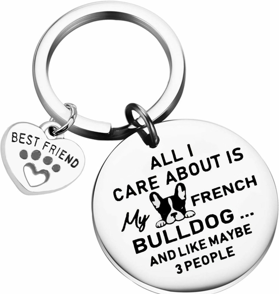 Online TIIMG Tiimg French Bulldog Keychain Bulldog Mom Bulldog Dad Gifts Bulldog Lover Gifts Gift For Dog Lover Dog Owner