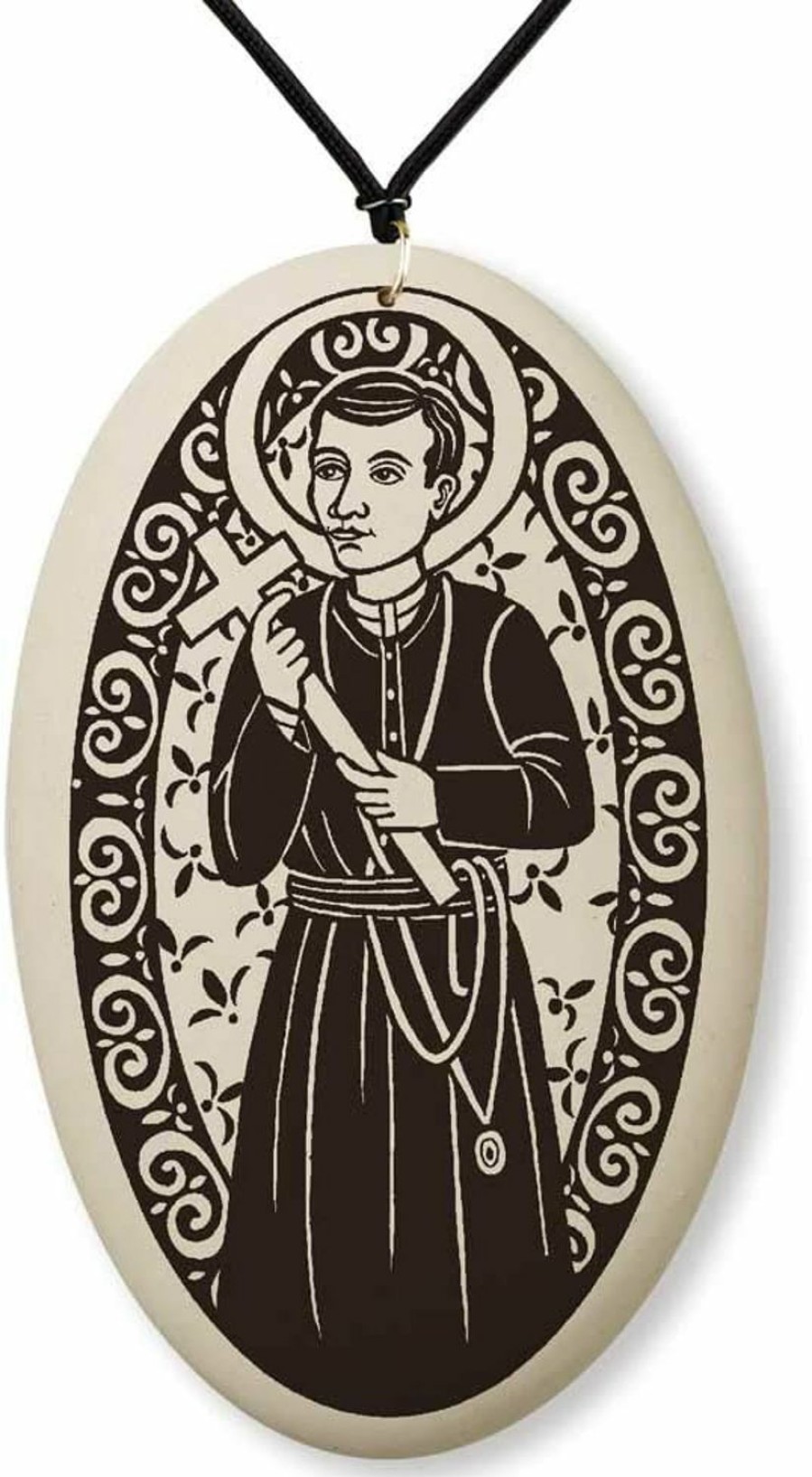 New Touchstone Pottery St Gerard Porcelain Medal | Patron Saint Of Expectant Mothers And Childbirth