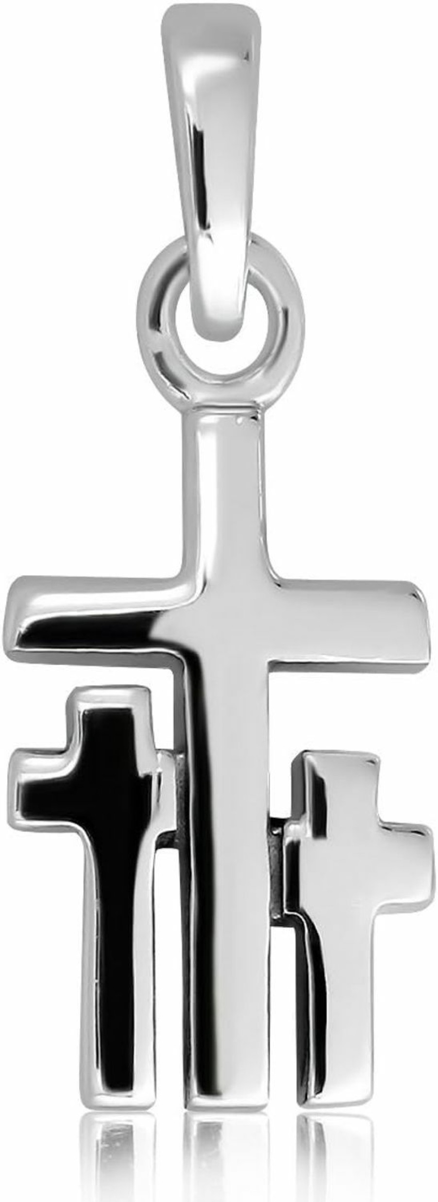 Best W | S WITHLOVE SILVER Withlovesilver Sterling Silver 925 Triple Cross Pendant