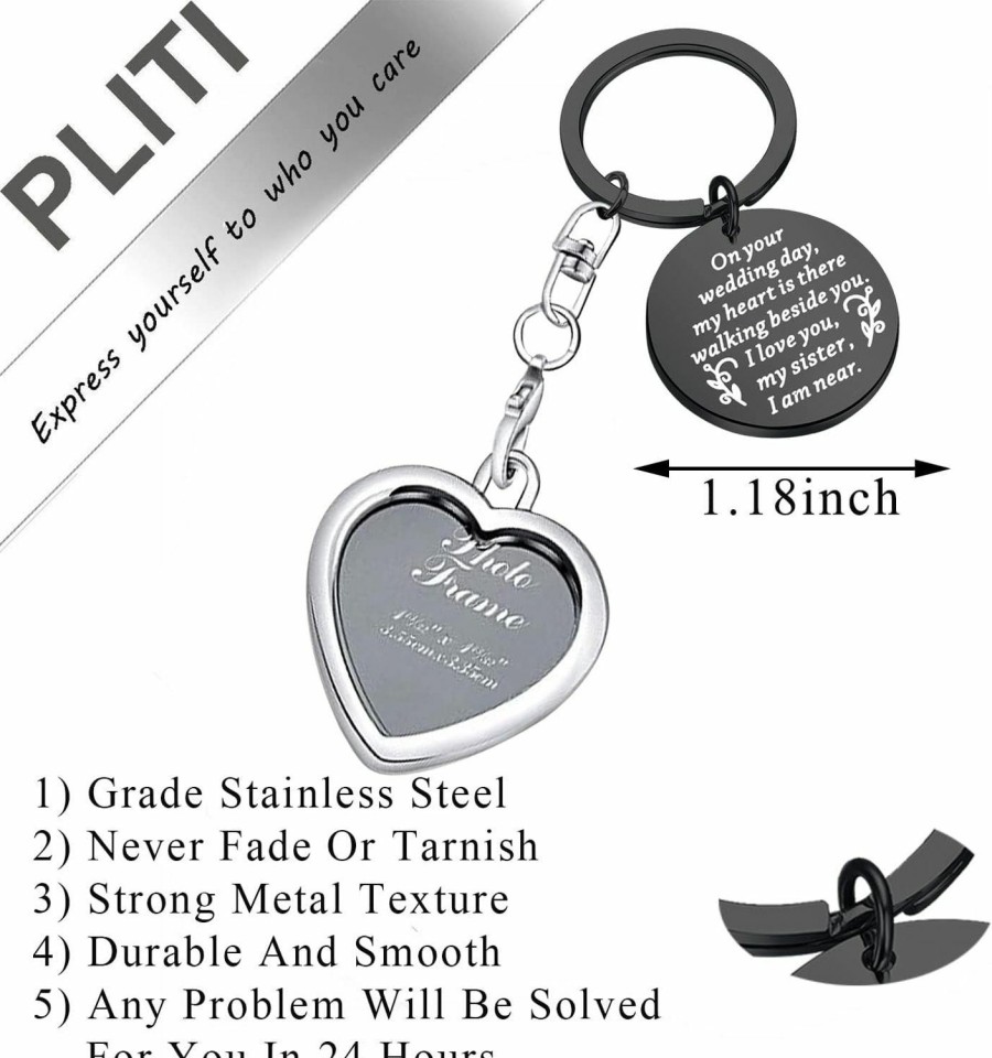 Online PLITI Pliti Bride Wedding Memorial Gift Bridal Bouquet Photo Charm Family Member Lost Remembrance Piece Wedding Memorial Bouquet Charm Photo Sister Wedding Memorial Gift