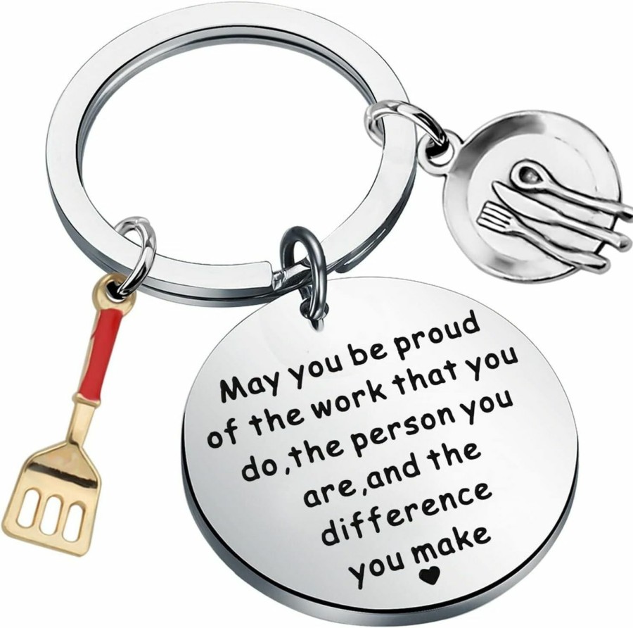 New AKTAP Aktap Cooking Jewelry Chef Keychain May You Be Proud Of The Work You Do Gifts For Cooks Cooking Lover Gift (Chef Keychain)