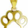 Wholesale CA CHARMAMERICA Ca Charmamerica Gold Dog Paw Charm Pendant - 10 Karat Solid Yellow Gold - Dog Paw Jewelry