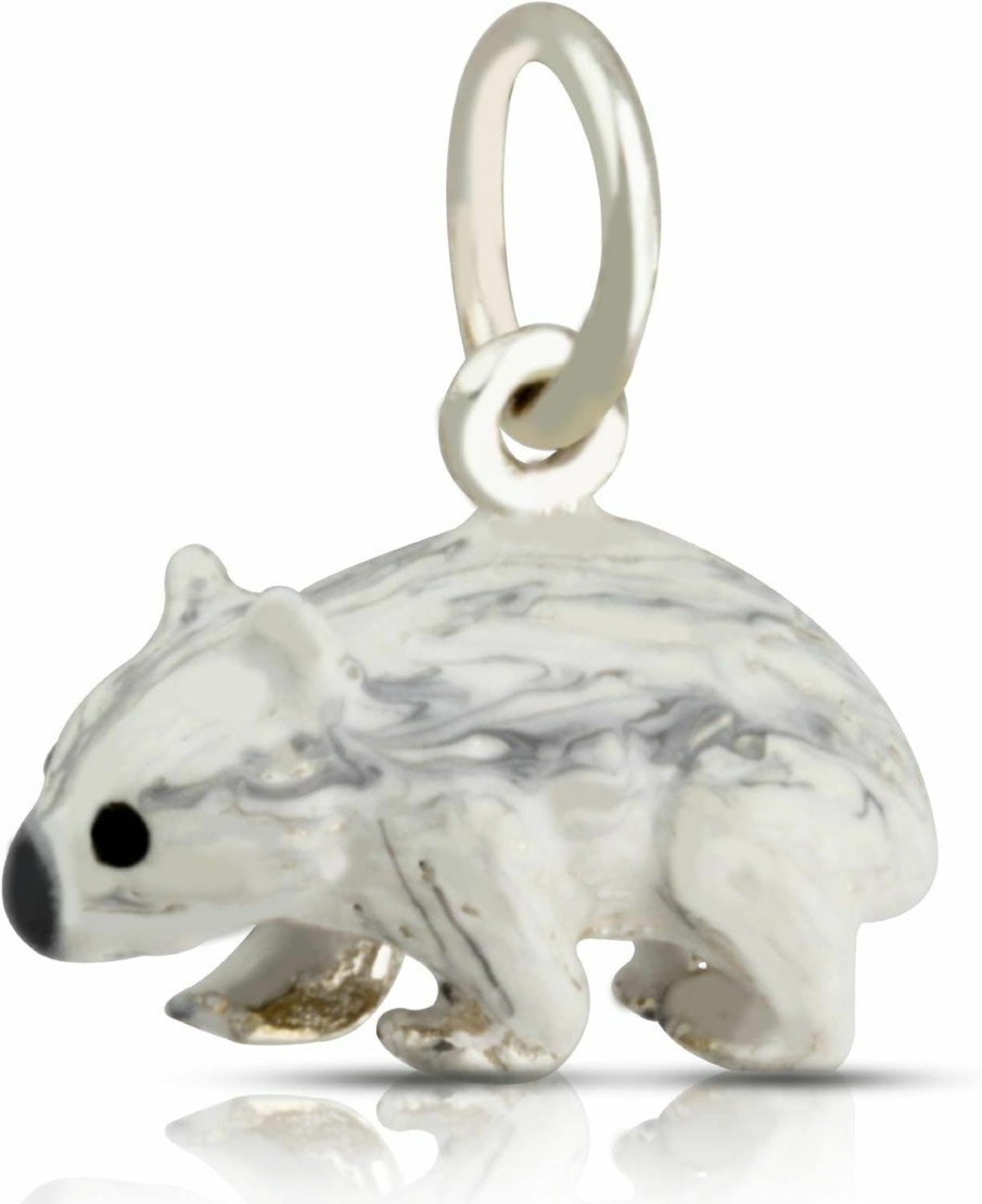 Online W | S WITHLOVE SILVER Withlovesilver Sterling Silver 925 Cute Enamel 3D Wombat Pendant