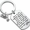 Best FUSTMW Fustmw Biker Keychain Motorcycle Gift Ride Safe Keychain May Your Guardian Angel Ride With You New Driver Gift For Biker