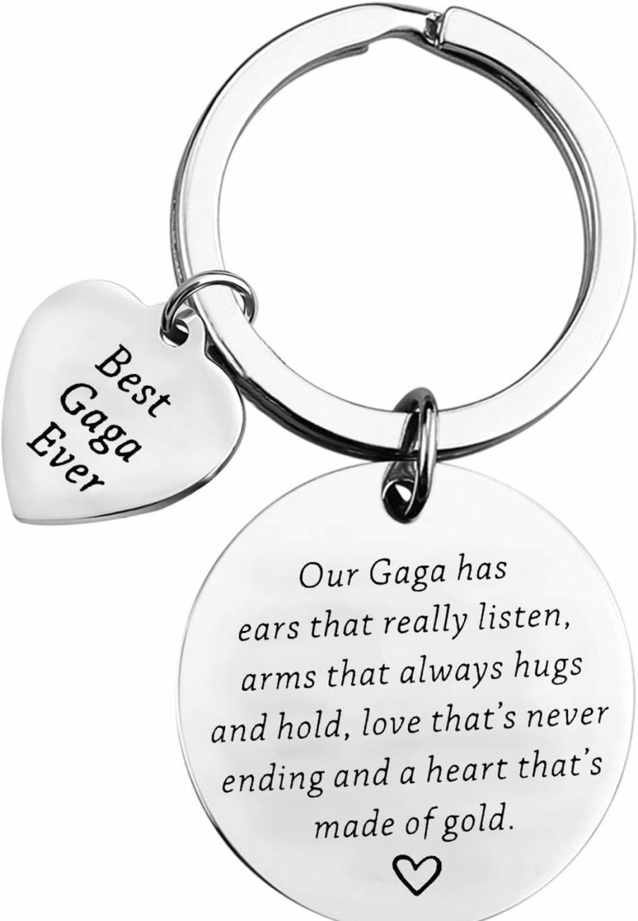 Wholesale BLEOUK Bleouk Grandma Gaga Jewelry Gaga Gift Gaga Keychain Grandma Gift For Gaga Best Gaga Gift For Mother'S Day