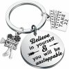 Best BEKECH Bekech Film Director Movie Director Gift Believe In Yourself You Will Be Unstoppable Keychain For Film Student