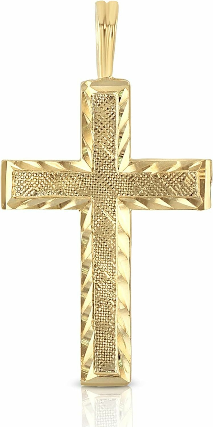 Hot Ioka Ioka 14K Yellow Gold Small Religious Thin Cross Pendant For Necklace Or Chain