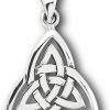 Hot Sac Silver Triquetra Trinity Knot Pendant .925 Sterling Silver Symbol Endless Celtic Charm