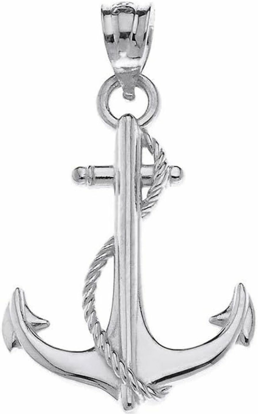 Online CaliRoseJewelry Calirosejewelry 14K Anchor Nautical Rope Sailor Navy Charm Pendant