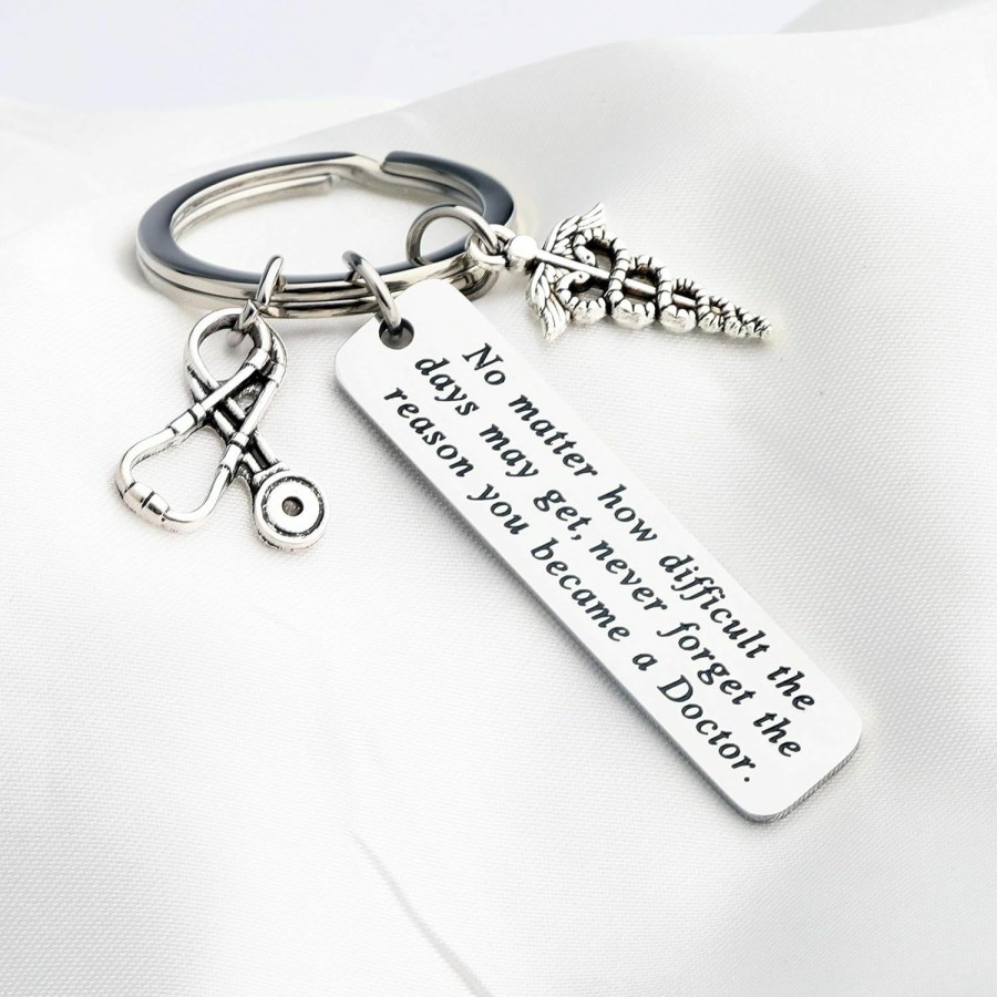 Wholesale FUSTMW Fustmw Doctor Gift Doctor Keychain Caduceus Charm Medical Doctor Jewelry Gifts For Graduation Birthday Christmas