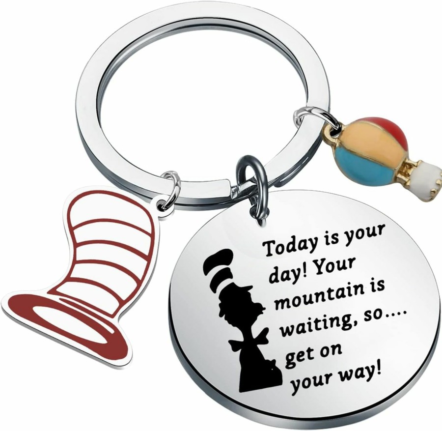 Wholesale BLEOUK Bleouk Dr Inspirational Keychain Seuss Teacher Thank You Gift Motivational Quote Gift