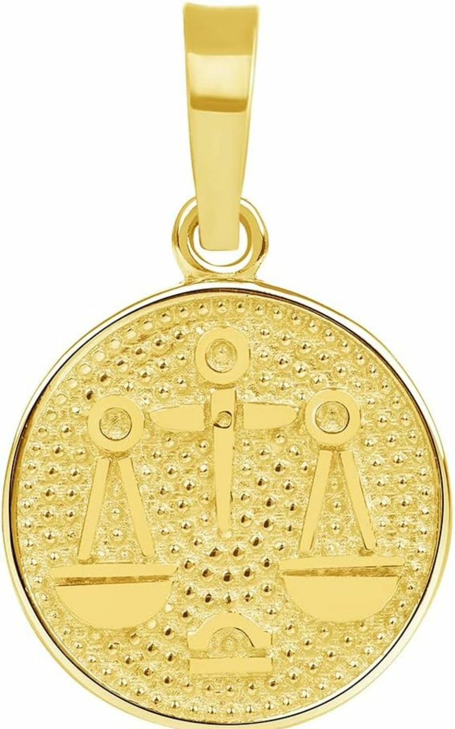 New Jewelry America Jewelry America 14K Yellow Gold Tiny Round Zodiac Sign Charm Horoscope Pendant