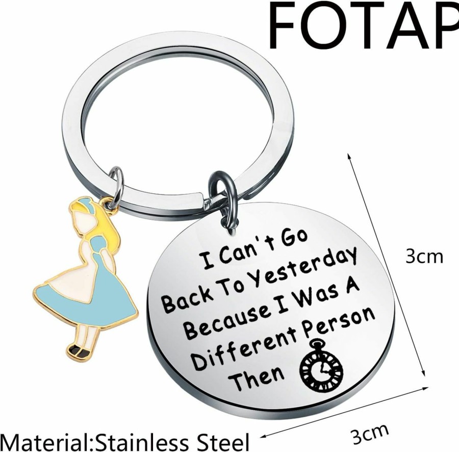 New FOTAP Fotap Alice Inspire Gift Mad Hatter Jewelry Movie Inspire Gift (Person Keychain)