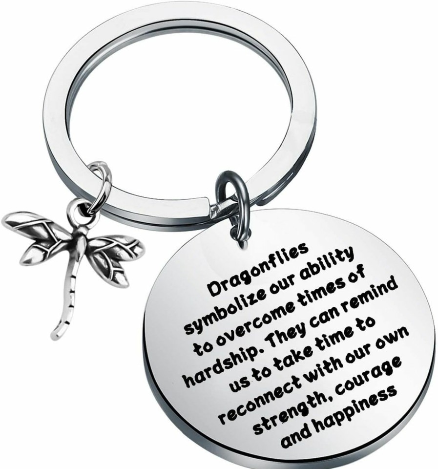 Wholesale ENSIANTH Ensianth Dragonfly Keychain Dragonfly Lover Gift Inspiration Gift For Friend Encouragement Gift