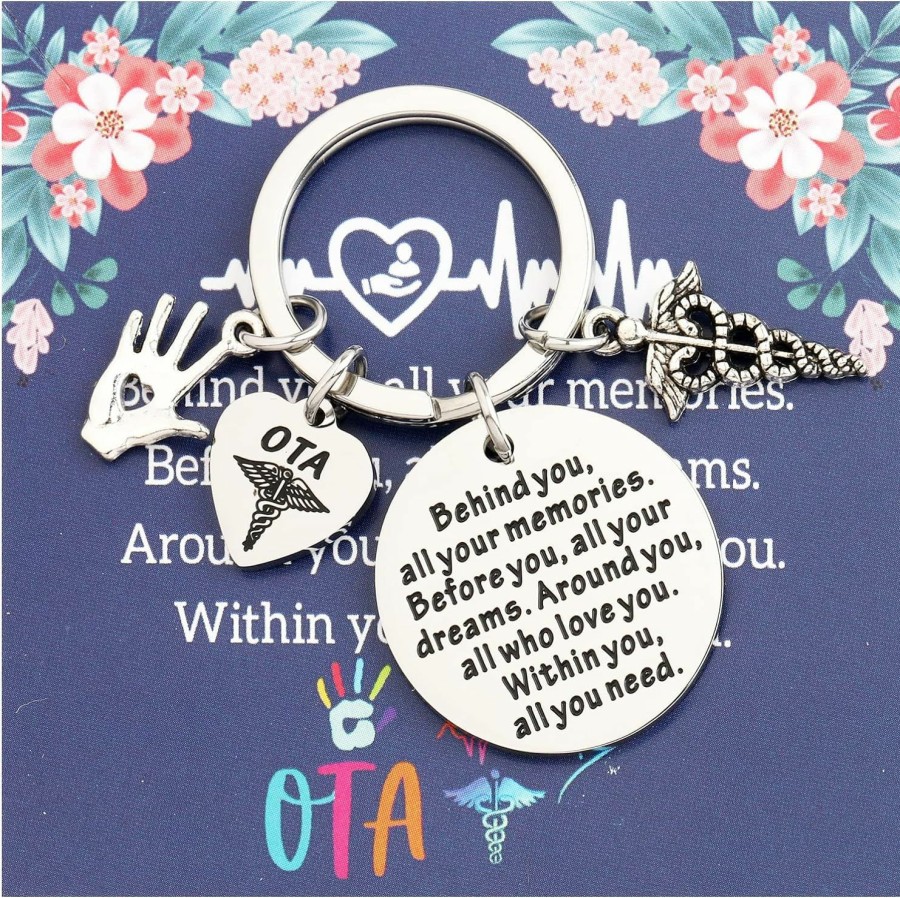 New FEELMEM Feelmem Occupational Therapist Assistant Gifts Ota Gift Behind You All Your Memories Keychain