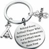 Clearance ENSIANTH Ensianth Softball Mom Appreciation Gift Softball Coach Gift Team Mom Keychain Mother'S Day Gift Softball Player Keychain