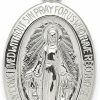 Online ICE CARATS Ice Carats 925 Sterling Silver Our Lady Of Miraculous Medal Blessed Virgin Mary Necklace Charm Pendant Religious Fine Jewelry For Women Gifts For Her