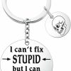 New MTYCTWED Mtyctwed X Ray Tech Gifts I Can'T Fix Stupid But I Can Xray It Keychain X-Ray Technician Graduate Gift