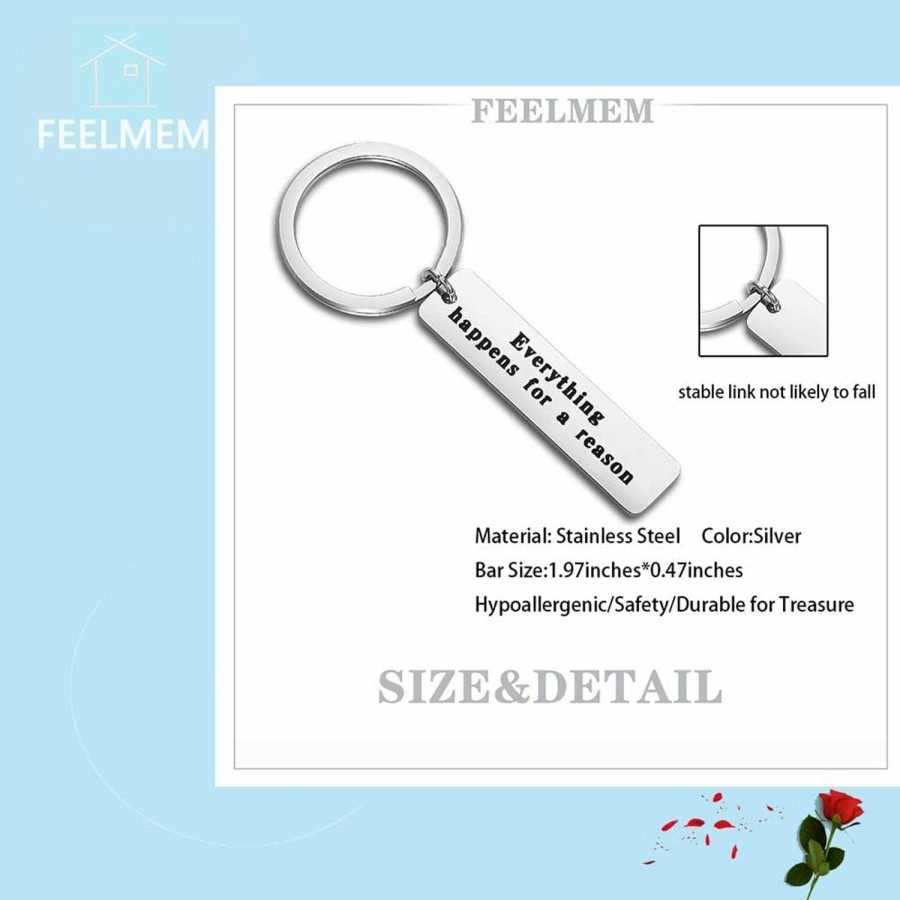 Clearance FEELMEM Feelmem Inspirational Jewelry Best Friend Keychain For Job Loss New Adventure