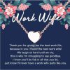 Clearance Lywjyb Birdgot Lywjyb Birdgot Work Wife Gift Coworker Jewelry Best Work Wife Ever Gift Farewell Gift For Coworker