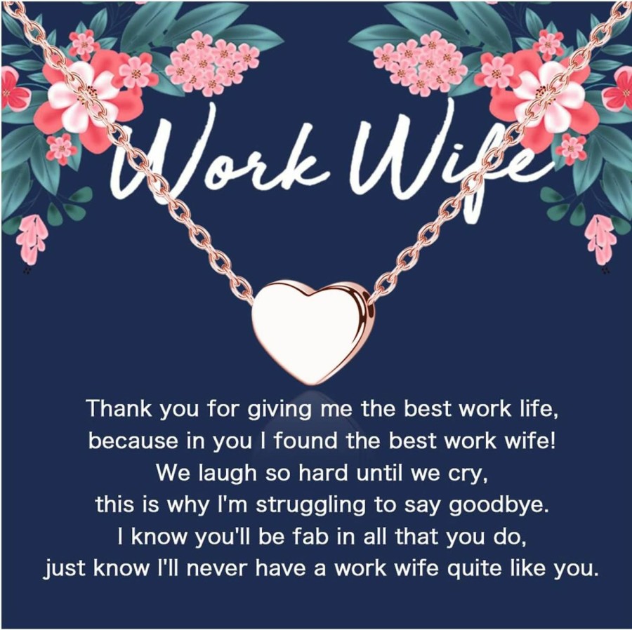 Clearance Lywjyb Birdgot Lywjyb Birdgot Work Wife Gift Coworker Jewelry Best Work Wife Ever Gift Farewell Gift For Coworker