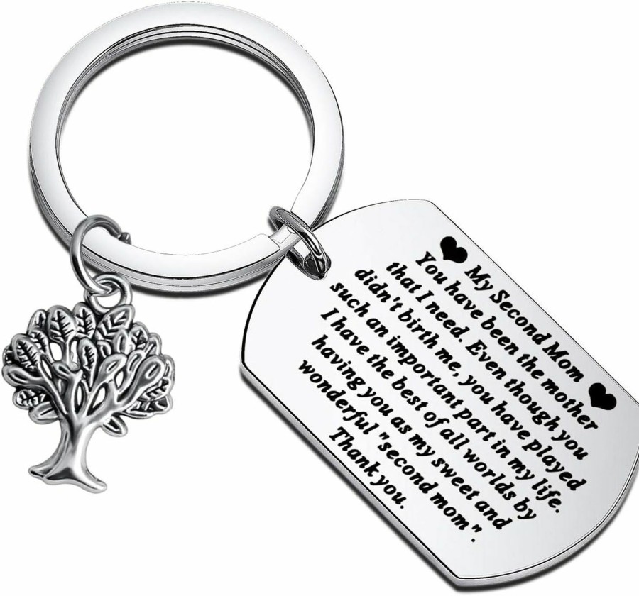 New CYTING Cyting Second Mom Gift Step Mom Keychain My Sweet And Wonderful Second Mom Keychain Mothers Day Gifts From Daughter