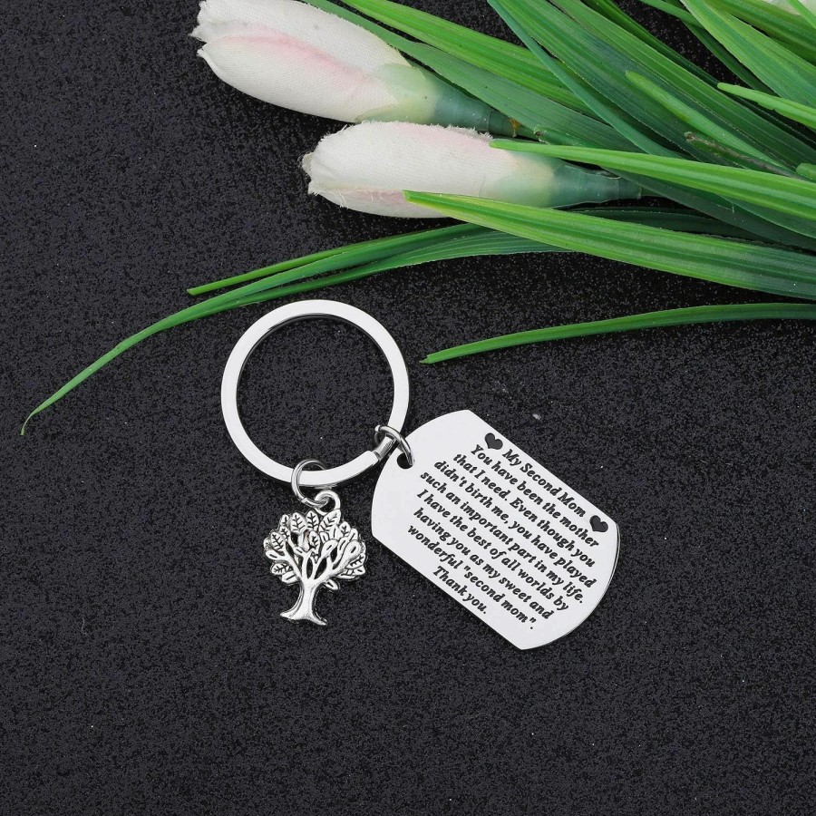 New CYTING Cyting Second Mom Gift Step Mom Keychain My Sweet And Wonderful Second Mom Keychain Mothers Day Gifts From Daughter