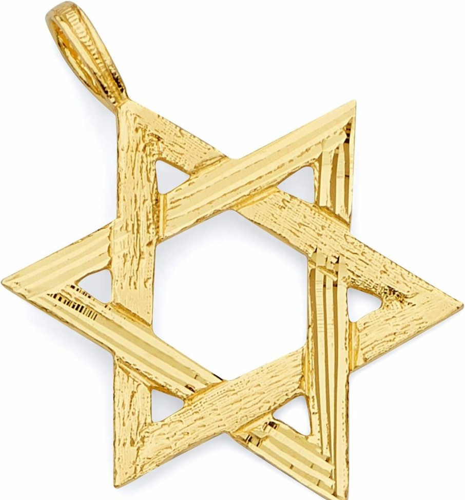 Best GoldenMine Fine Jewelry Collection Goldenmine Fine Jewelry Collection 14K Yellow Gold Star Of David Pendant