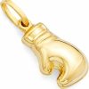 Wholesale The World Jewelry Center 14K Real Yellow Gold Boxing Glove Charm Pendant