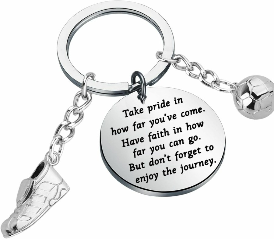 Wholesale FUSTMW Fustmw Soccer Keychain Sports Ball Inspirational Gifts Soccer Player Gifts For Soccer Lover