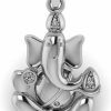 New SirDaksh Sirdaksh Lord Ganesh Spritual Cubic Zircon Silver Pendant Charm Pendant