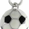 Best AFFY Affy Black & White Enamel 3D Soccer Ball Charm Pendant In White Gold Over Sterling Silver