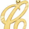 Clearance Ice on Fire Jewelry Ice On Fire Jewelry 10K Gold Initial Pendant