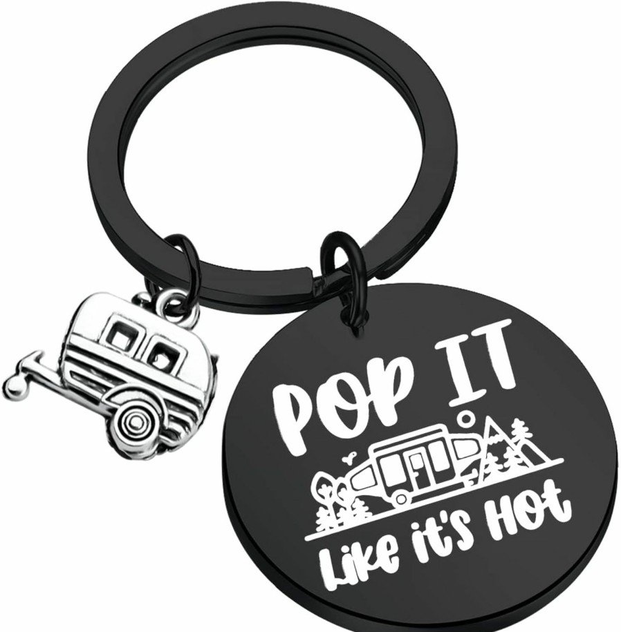 Online PLITI Pliti Rv Camping Keychain For Camper Lover Travel Trailers Gift Funny Camping Accessories