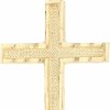 Clearance Ioka Ioka - 14K Yellow Gold Small Cross Pendant Religious Charm Thin Pendant For Necklace Or Chain