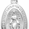 Hot Auriga Fine Jewelry Auriga Fine Jewelry 10K Yellow Or White Gold Miraculous Medal Pendant For Women (L- 0.95 Inch, W- 0.44 Inch)