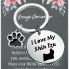 Online WSNANG Wsnang Shi Tzu Dog Gifts Shi Tzu Keychain Shi Tzu Lover Gift Dog Owner Gift For Pet Shih Tzu Animal Gifts Keychain