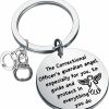 Wholesale FEELMEM Feelmem Correctional Officer Prayer Jewelry A Correctional Officer'S Guardian Angel Keychain Gift For Jailer Prison