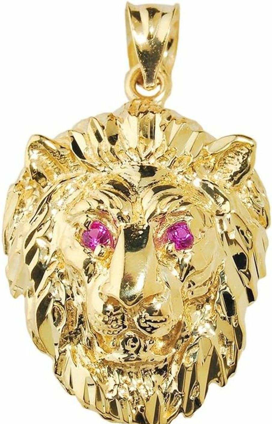 Best Claddagh Gold Animal Kingdom Bold 10K Yellow Gold Leo Zodiac Sign Charm Lion Head Pendant