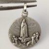 Hot I G J 925 Sterling Silver \" Our Lady Of Fatima \" Medal - 100% Made In Italy