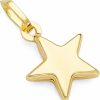 Online The World Jewelry Center 14K Real Yellow Gold Star Charm Pendant