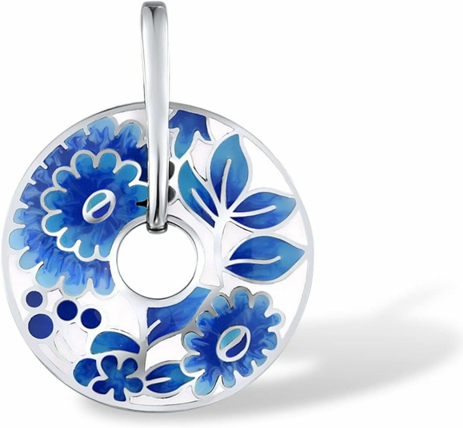 Best Santuzza Santuzza 925 Sterling Silver Handmade Enamel Pattern Pendant