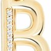 Clearance GELIN Gelin 14K Gold Initial Pendant For Women | Alphabet Letter Charms, A-Z, All Letters, Cubic Zirconia