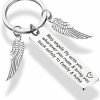 Clearance bosate Traveller Gift May Angels Fly With You Travel Prayer Keychain Travel Safe Gift Drive Safe Keychain