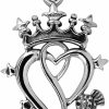 Best W | S WITHLOVE SILVER Withlovesilver 925 Sterling Silver Classic Scottish Style Heart Crown Luckenbooth And Thistle Pendant