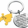 Online WSNANG Wsnang Sgrho Sorority Gift You Are Braver Than You Think Keychain Greek Sorority Jewelry